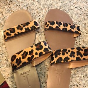 Cheetah flat sandals